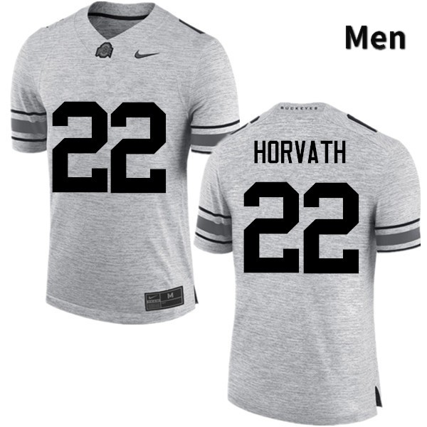 Ohio State Buckeyes Les Horvath Men's #22 Gray Game Stitched College Football Jersey